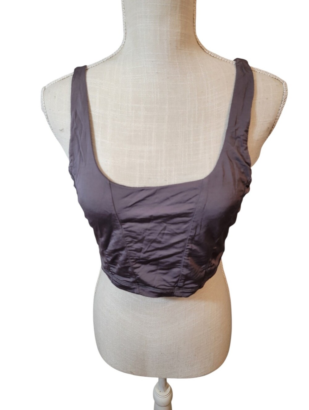 Free People Intimates Be Cool Brami Camisole Bralette Dark Grey Size M